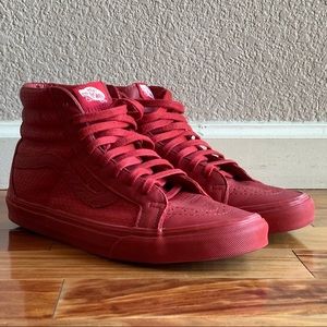 Vans Sk8 Hi Snake Leather Chili Pepper sz 10.5 M